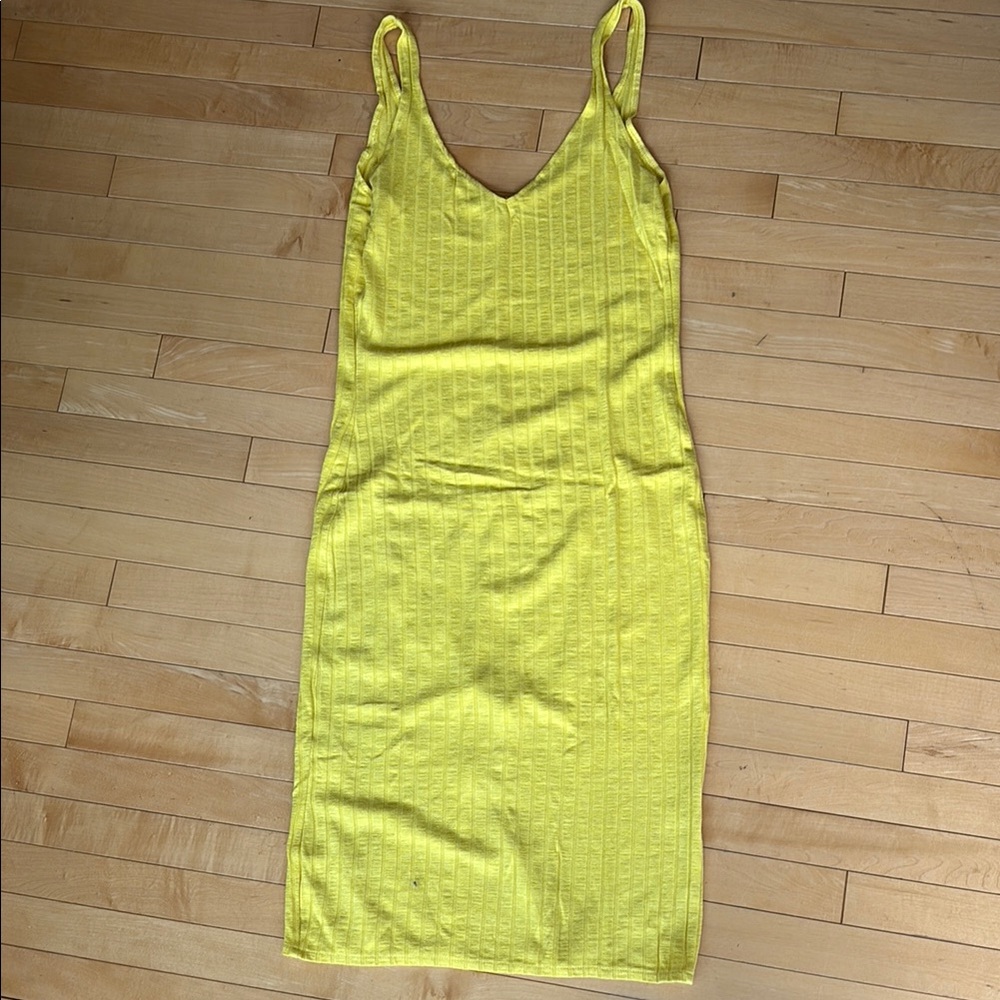 Zara Yellow Midi Dress